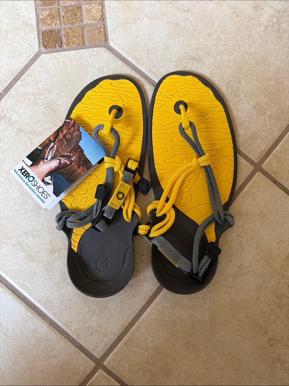 Xero Shoes Women’s Yellow & Gray Z-Trail Sandals